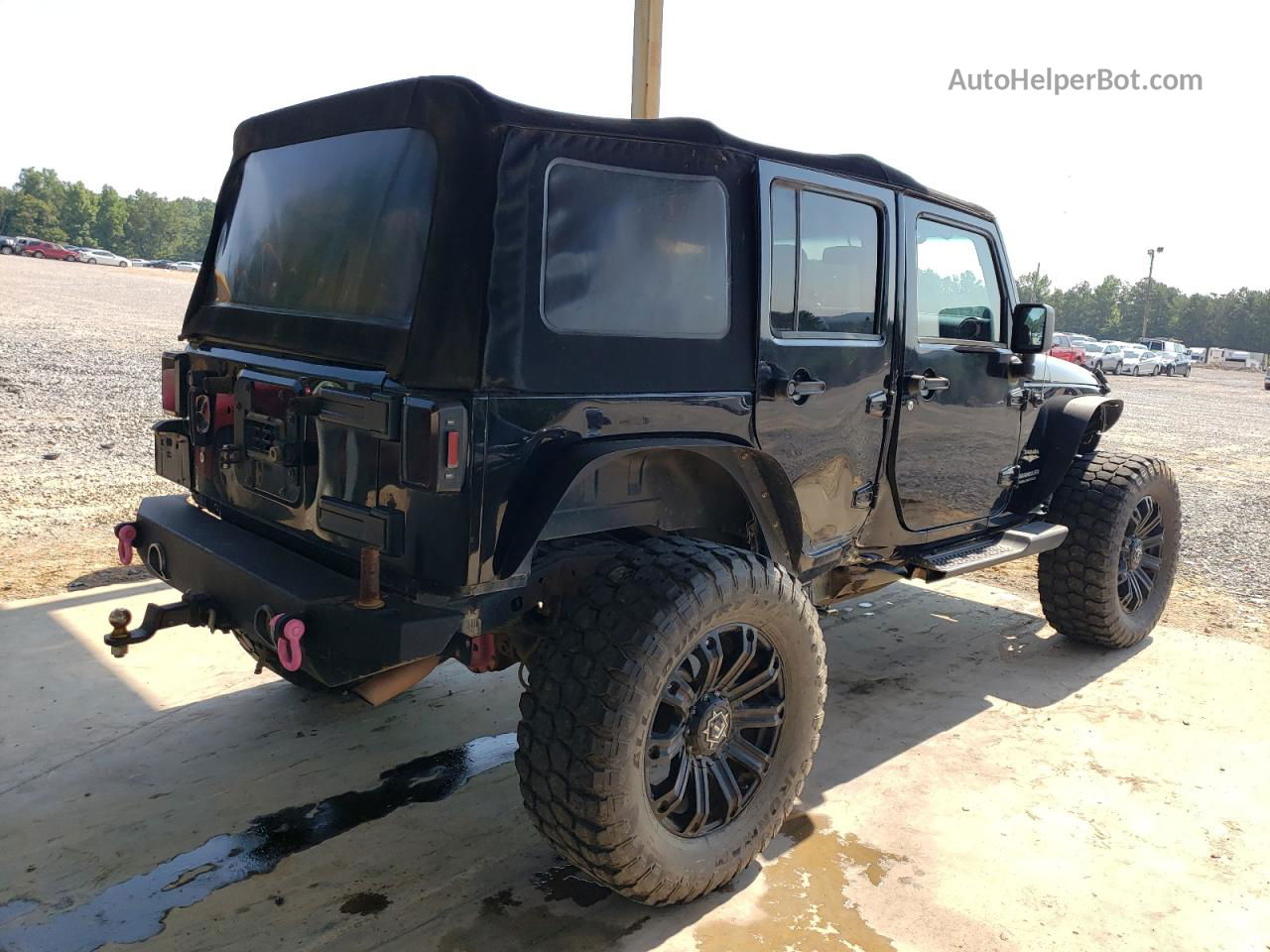 2014 Jeep Wrangler Unlimited Sahara Черный vin: 1C4HJWEG5EL123291