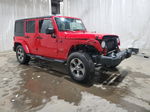 2017 Jeep Wrangler Unlimited Sahara Red vin: 1C4HJWEG6HL642094