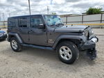 2014 Jeep Wrangler Unlimited Sahara Gray vin: 1C4HJWEG7EL206740