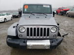 2014 Jeep Wrangler Unlimited Sahara Silver vin: 1C4HJWEG7EL252715