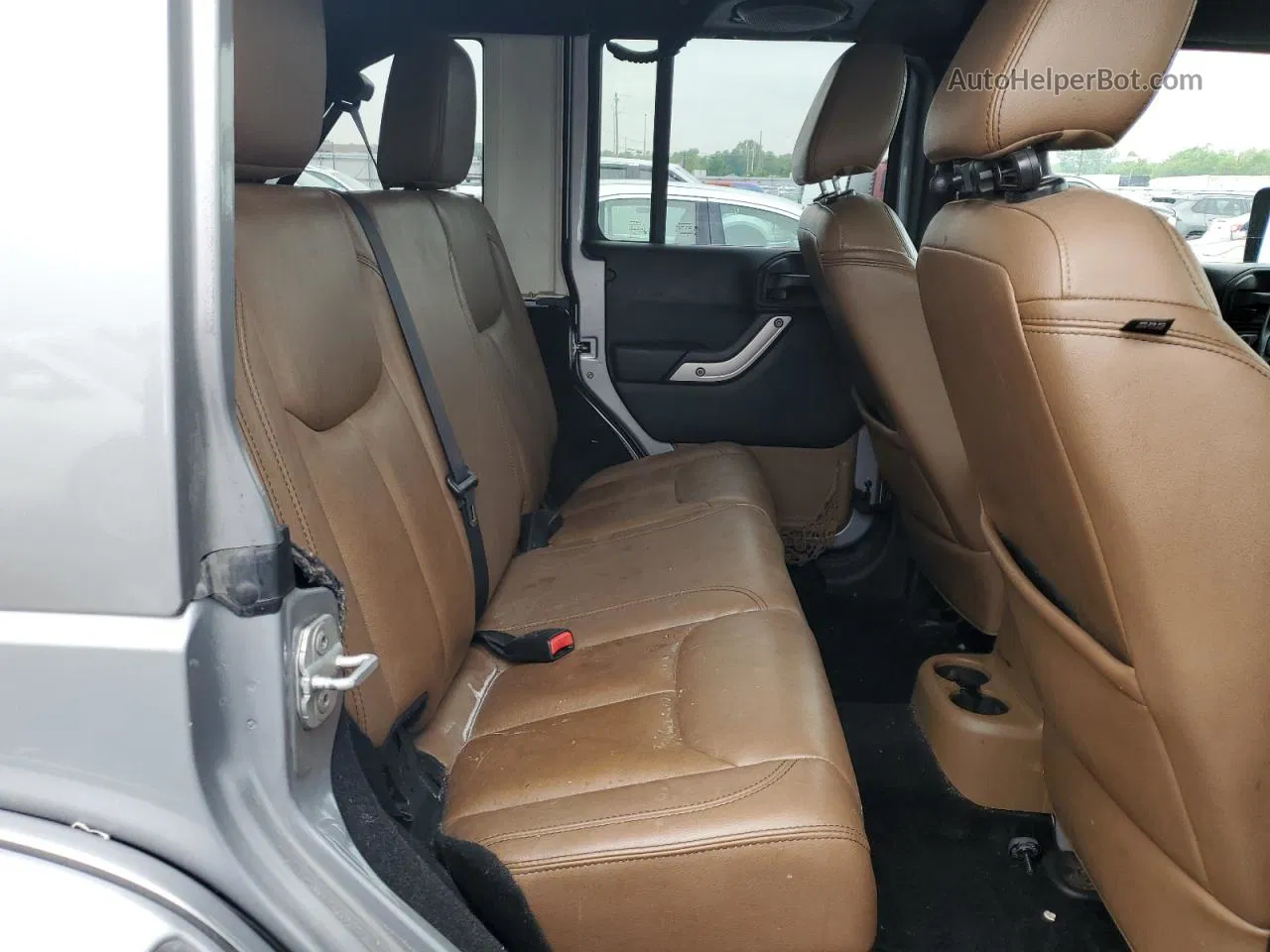 2014 Jeep Wrangler Unlimited Sahara Серый vin: 1C4HJWEG8EL104640