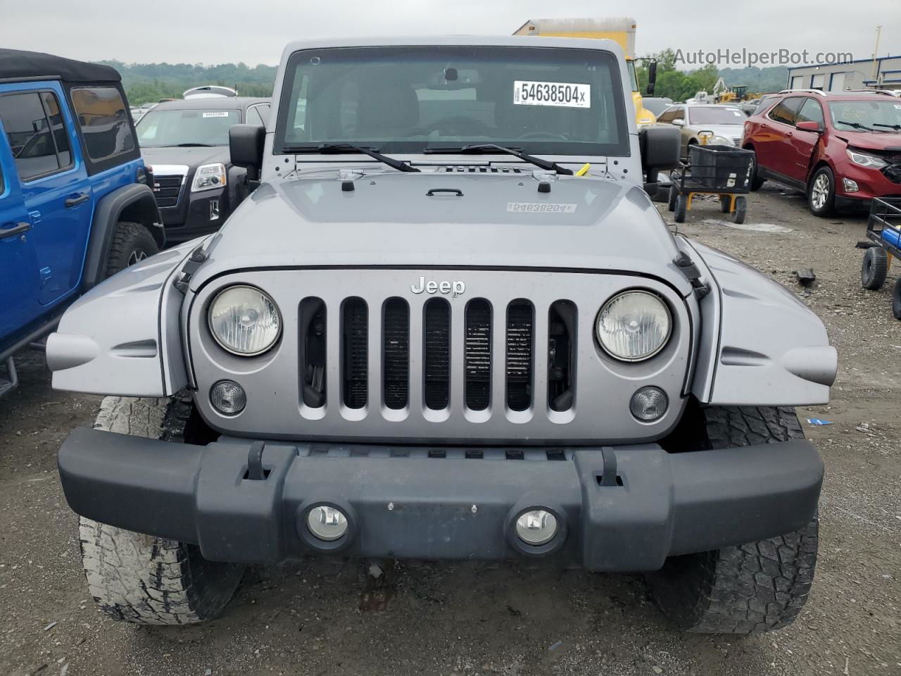 2014 Jeep Wrangler Unlimited Sahara Gray vin: 1C4HJWEG8EL104640