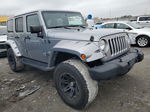 2014 Jeep Wrangler Unlimited Sahara Gray vin: 1C4HJWEG8EL104640