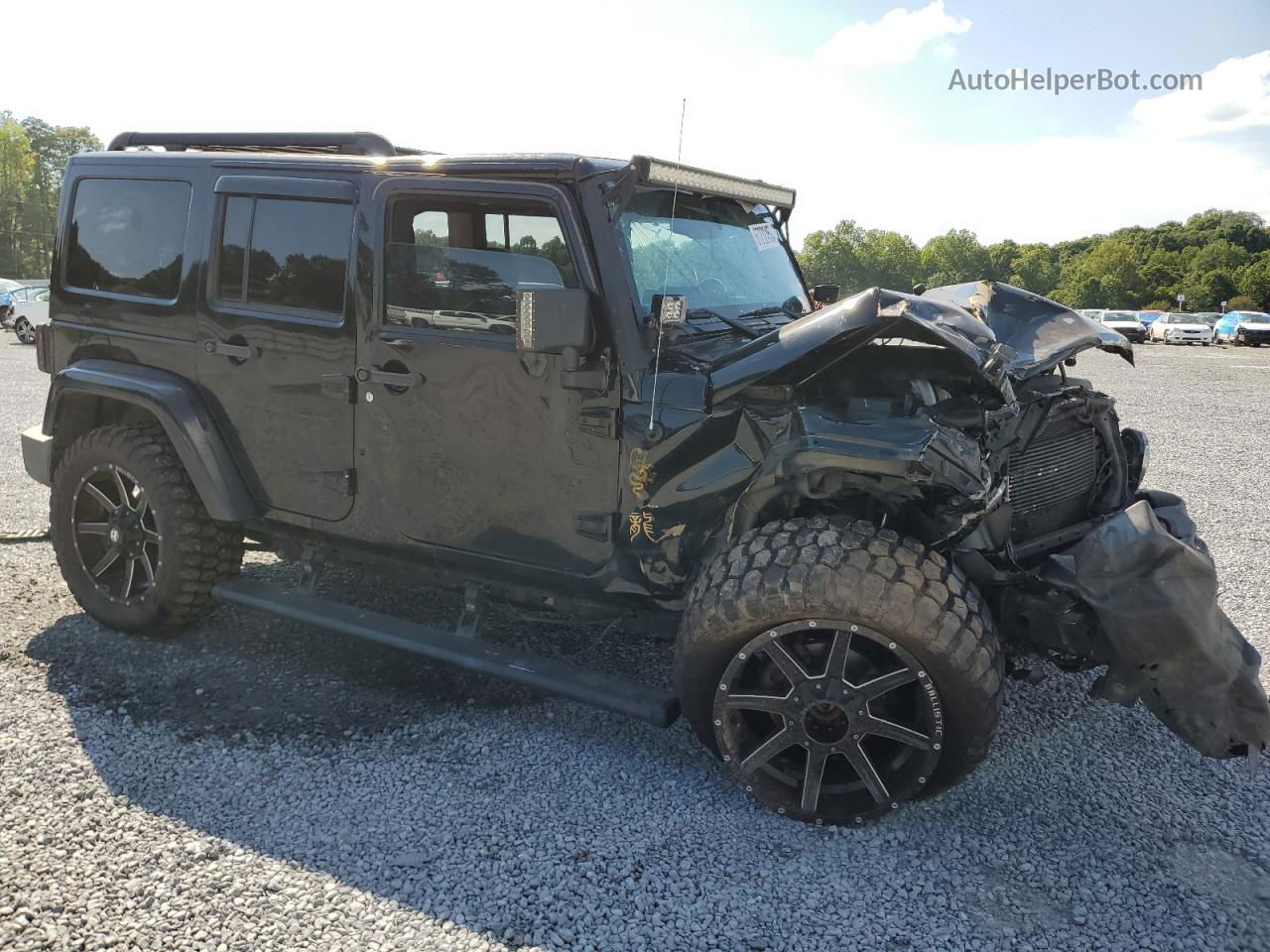 2014 Jeep Wrangler Unlimited Sahara Black vin: 1C4HJWEG9EL172297