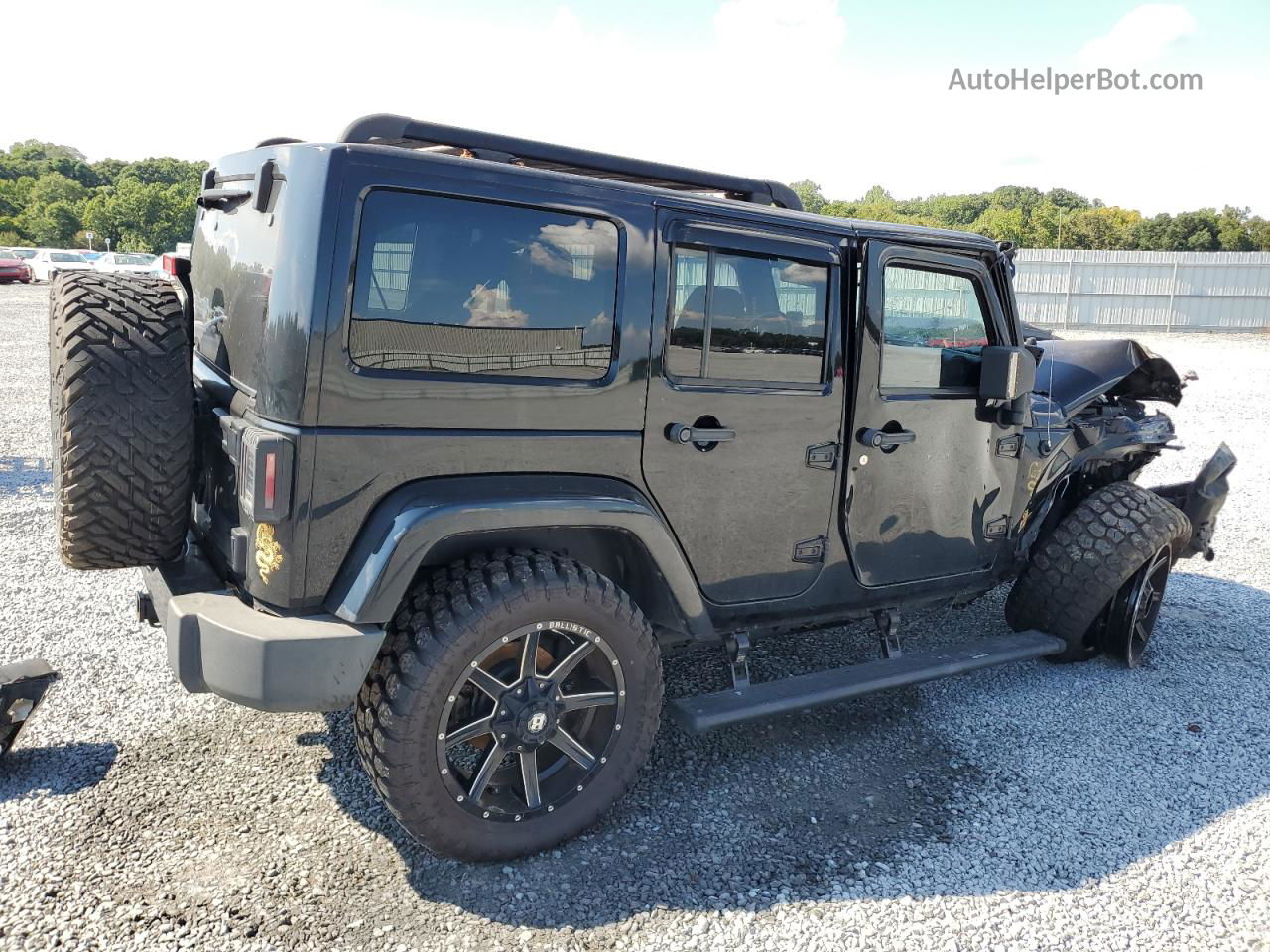 2014 Jeep Wrangler Unlimited Sahara Black vin: 1C4HJWEG9EL172297