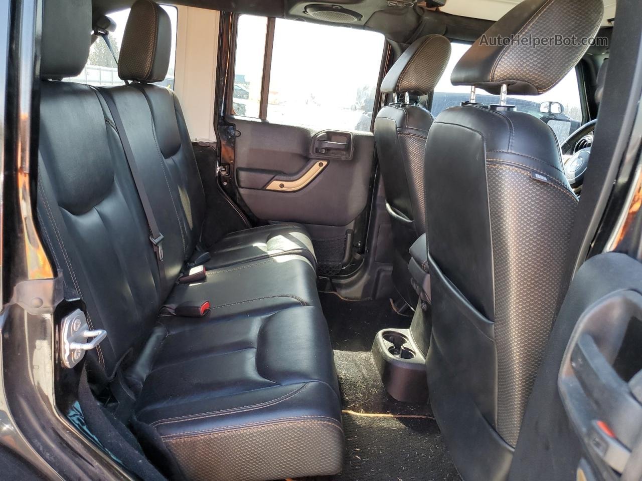 2014 Jeep Wrangler Unlimited Sahara Черный vin: 1C4HJWEG9EL185146