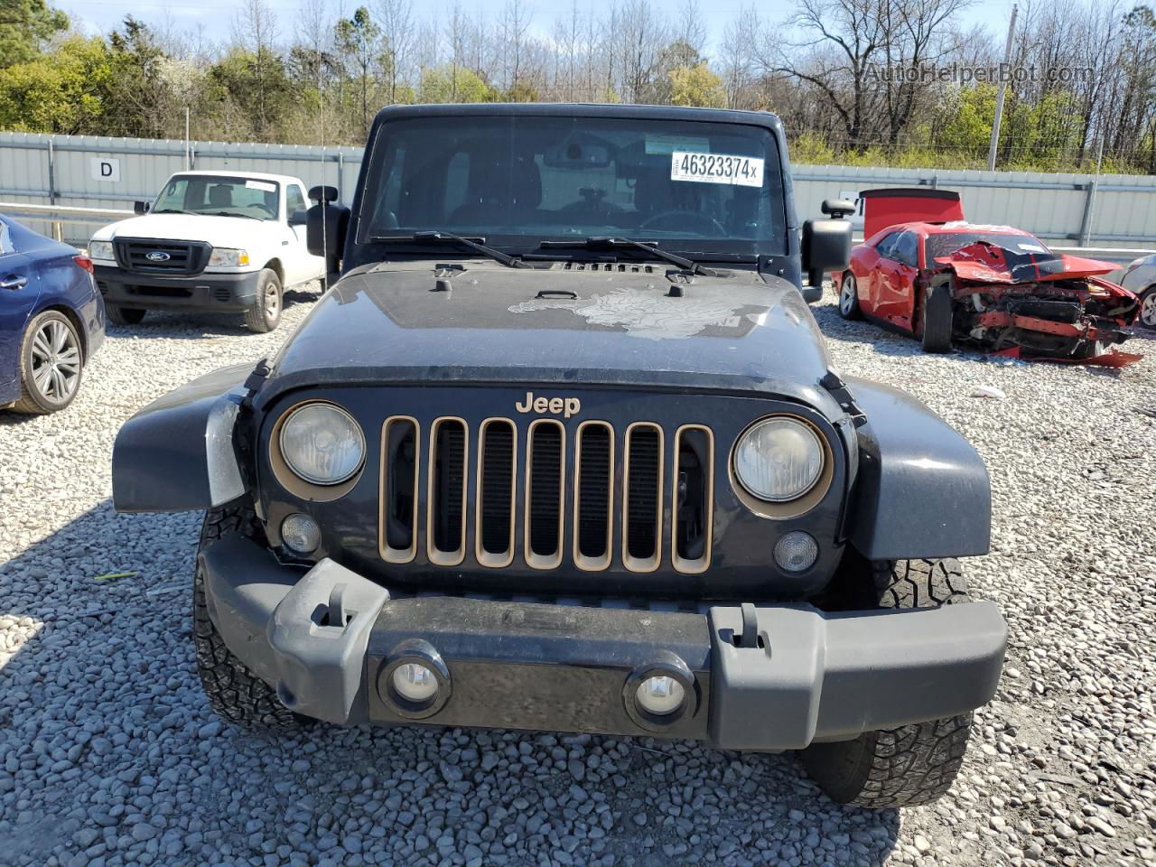 2014 Jeep Wrangler Unlimited Sahara Black vin: 1C4HJWEG9EL185146