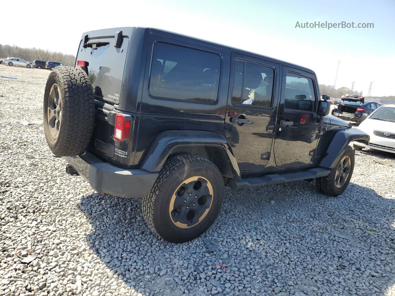 2014 Jeep Wrangler Unlimited Sahara Черный vin: 1C4HJWEG9EL185146