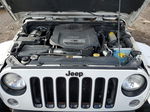 2014 Jeep Wrangler Unlimited Sahara White vin: 1C4HJWEGXEL202715