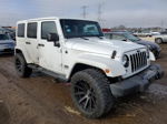 2014 Jeep Wrangler Unlimited Sahara White vin: 1C4HJWEGXEL202715