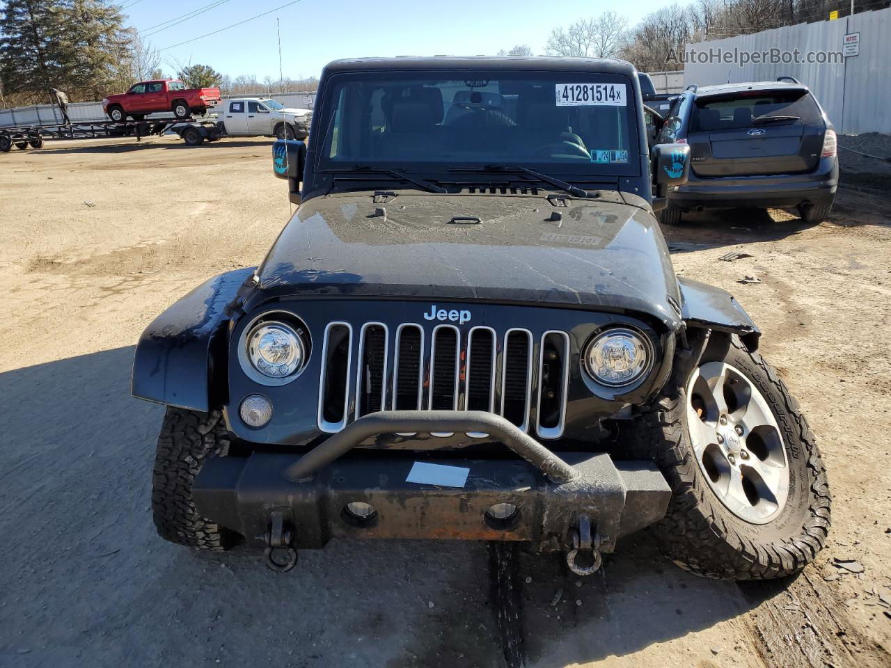 2017 Jeep Wrangler Unlimited Sahara Black vin: 1C4HJWEGXHL669069