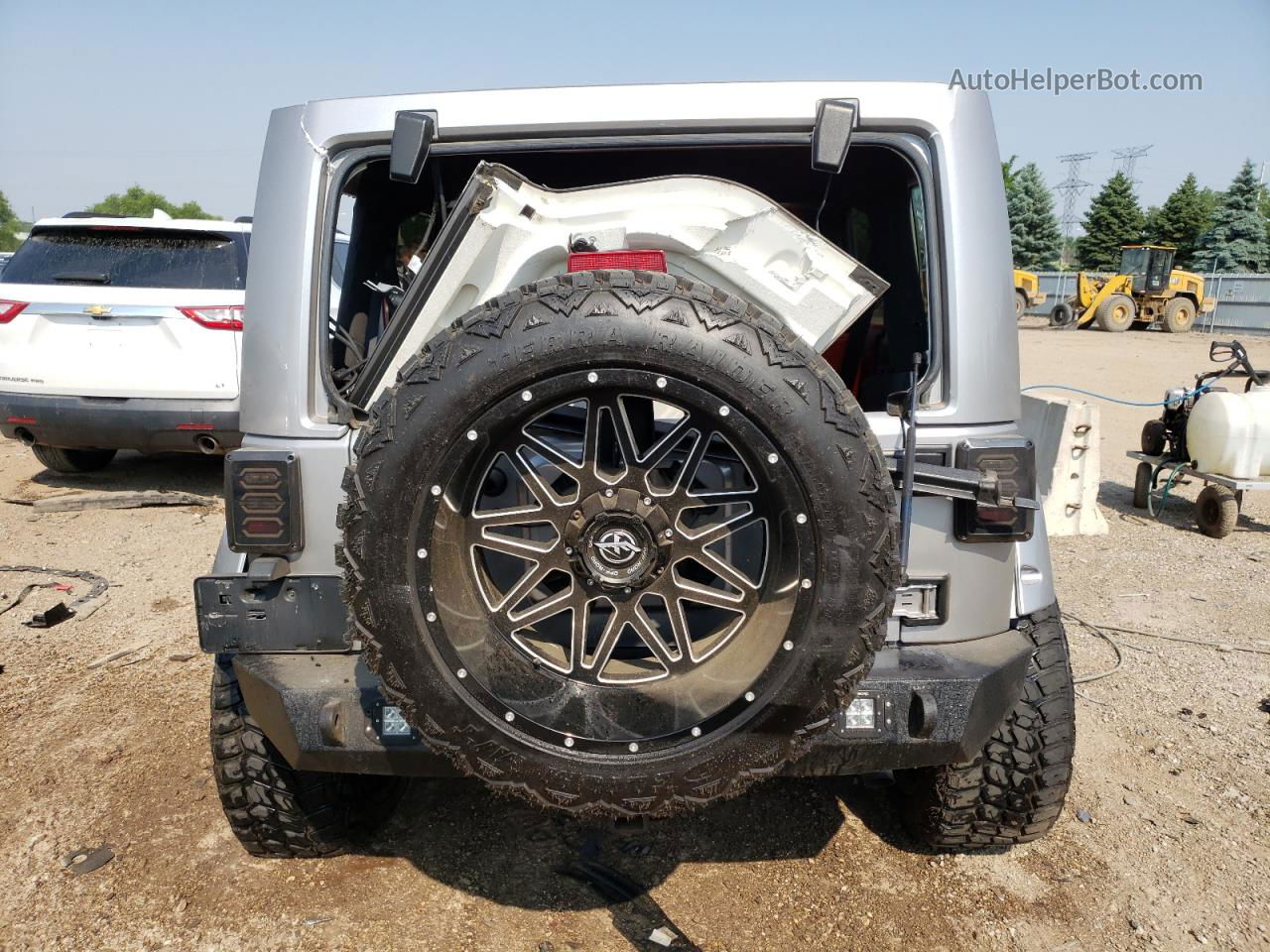 2014 Jeep Wrangler Unlimited Rubicon Gray vin: 1C4HJWFG1EL318500