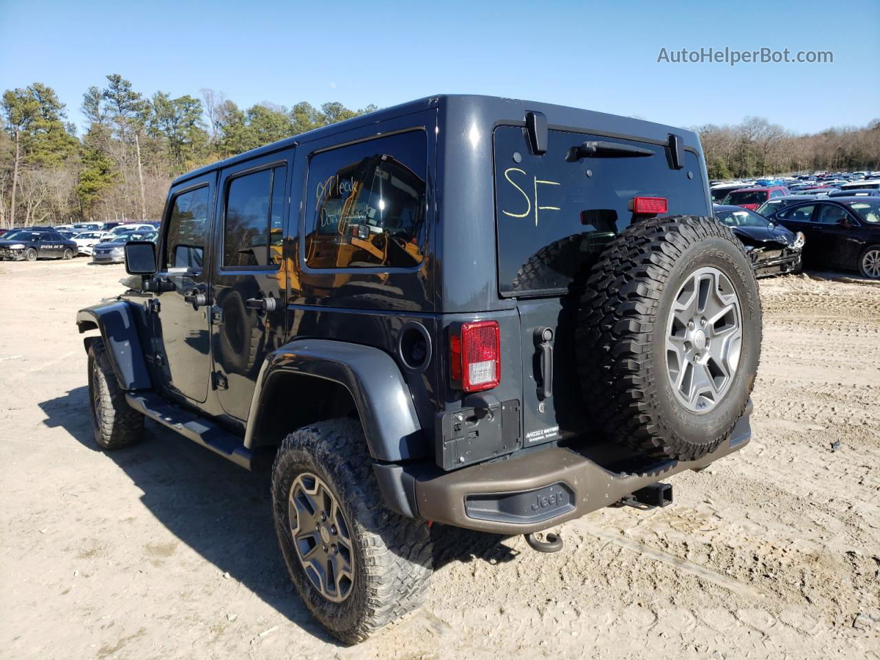 2017 Jeep Wrangler Unlimited Rubicon Charcoal vin: 1C4HJWFG3HL558264