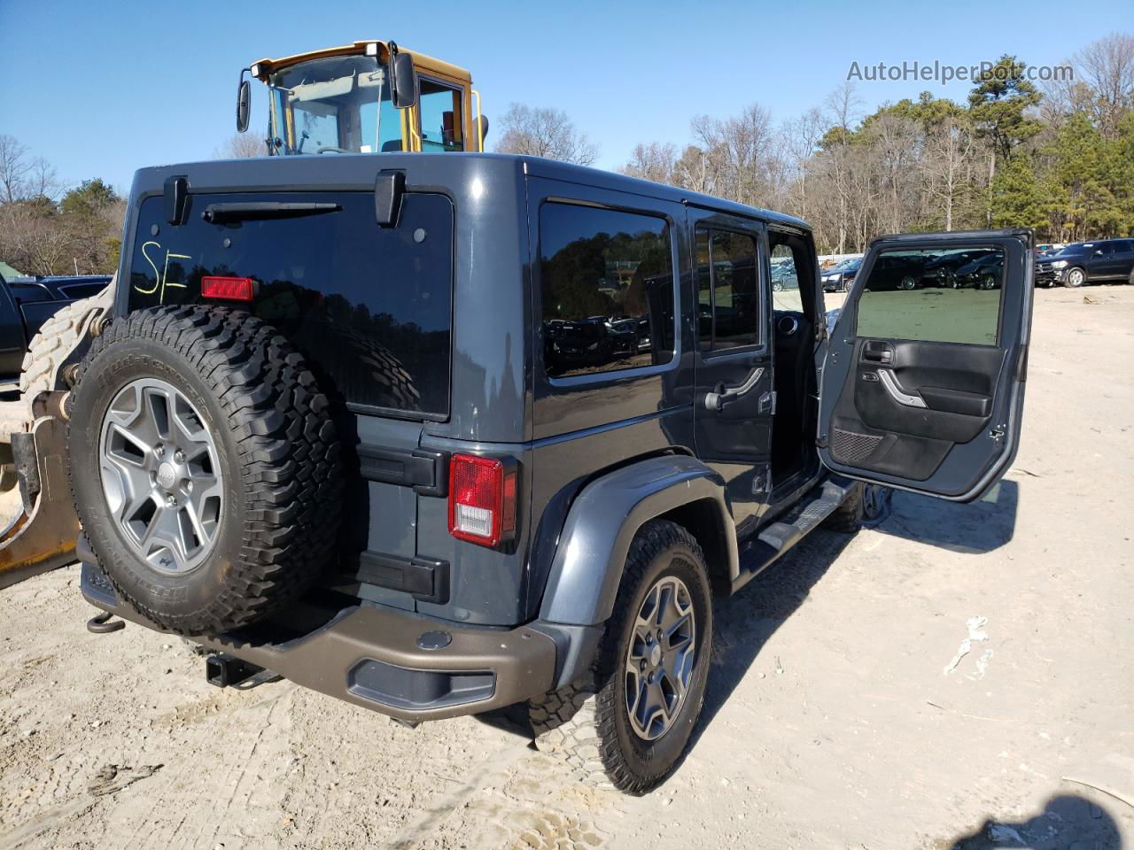 2017 Jeep Wrangler Unlimited Rubicon Charcoal vin: 1C4HJWFG3HL558264