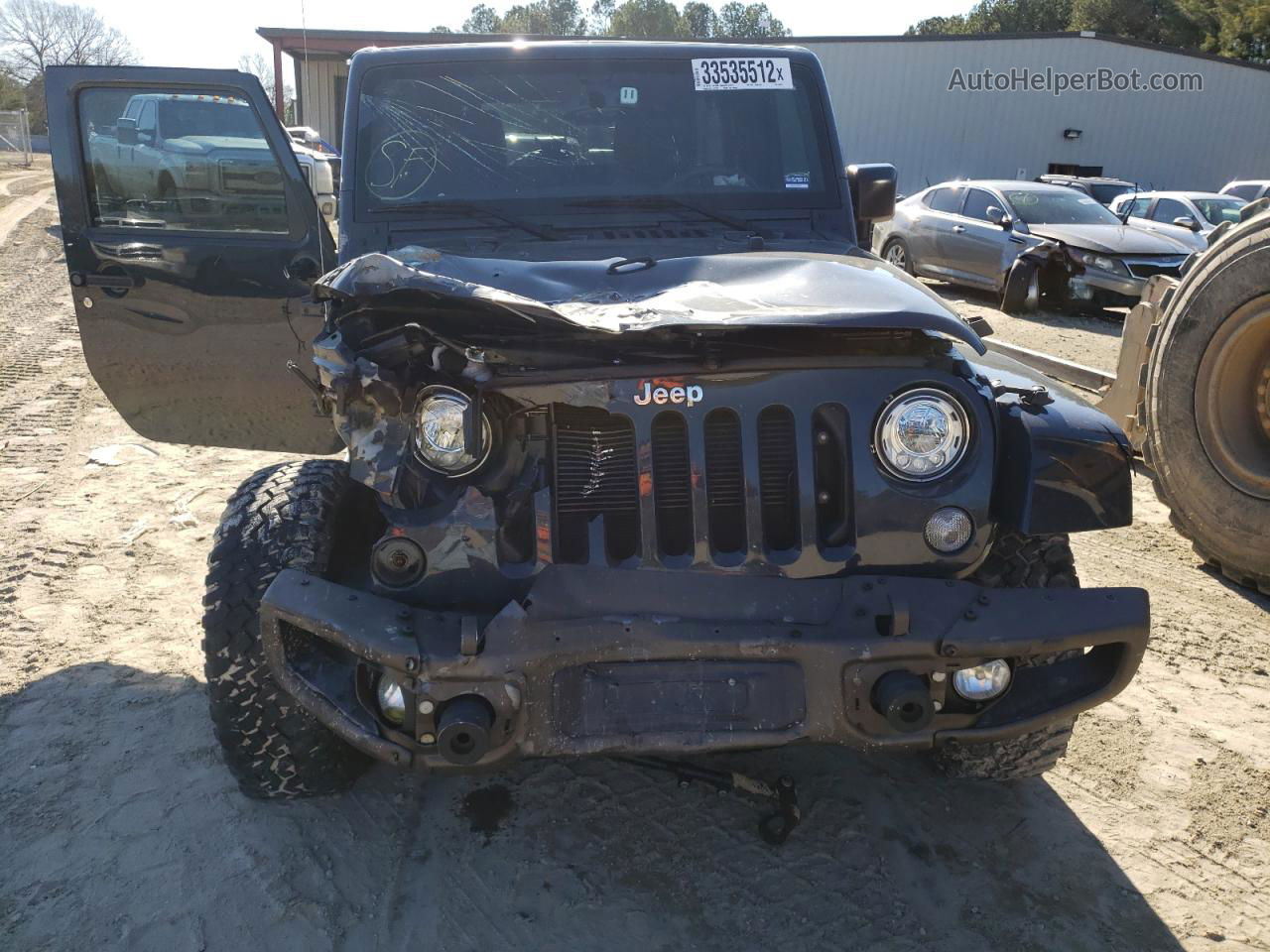 2017 Jeep Wrangler Unlimited Rubicon Charcoal vin: 1C4HJWFG3HL558264