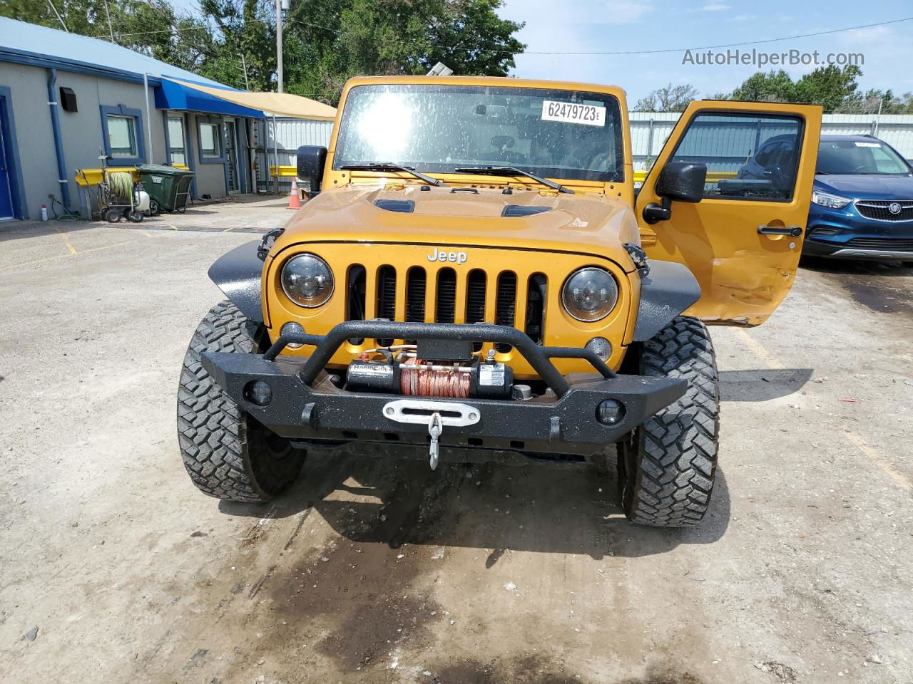 2014 Jeep Wrangler Unlimited Rubicon Gold vin: 1C4HJWFG4EL217774