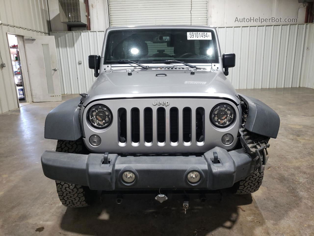 2014 Jeep Wrangler Unlimited Rubicon Silver vin: 1C4HJWFG4EL284570