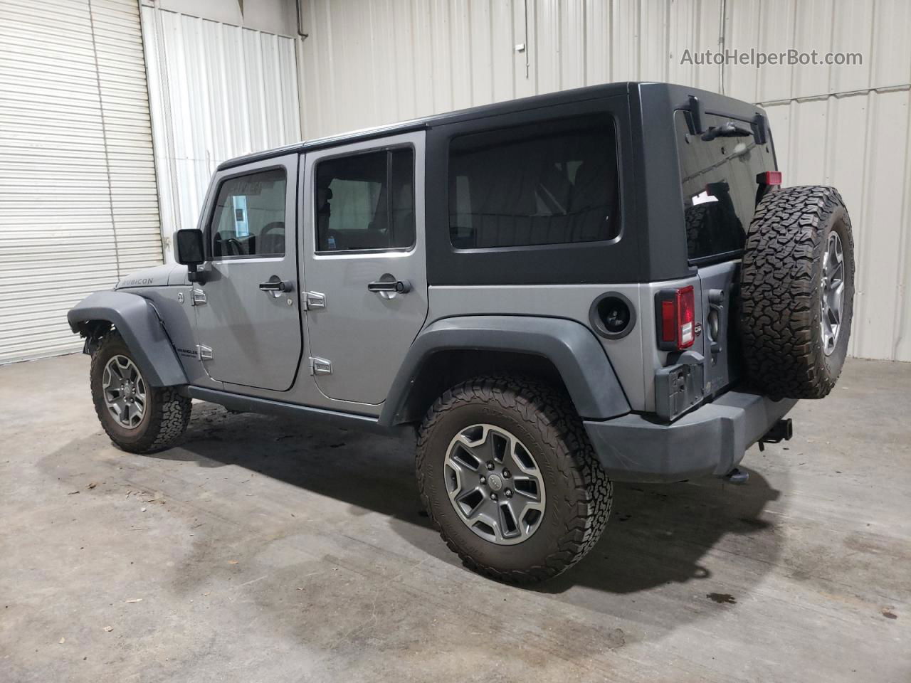 2014 Jeep Wrangler Unlimited Rubicon Silver vin: 1C4HJWFG4EL284570