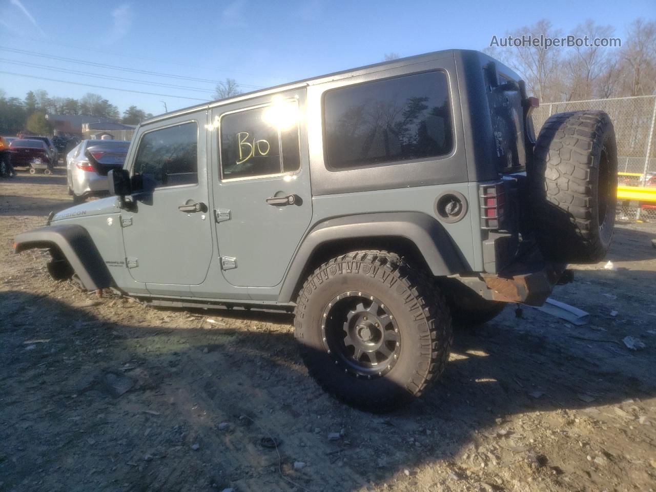 2014 Jeep Wrangler Unlimited Rubicon Серый vin: 1C4HJWFG5EL151428