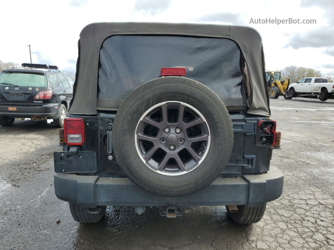 2014 Jeep Wrangler Unlimited Rubicon Черный vin: 1C4HJWFG7EL108886