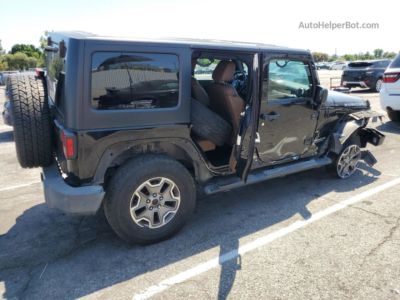 2014 Jeep Wrangler Unlimited Rubicon Black vin: 1C4HJWFGXEL115041