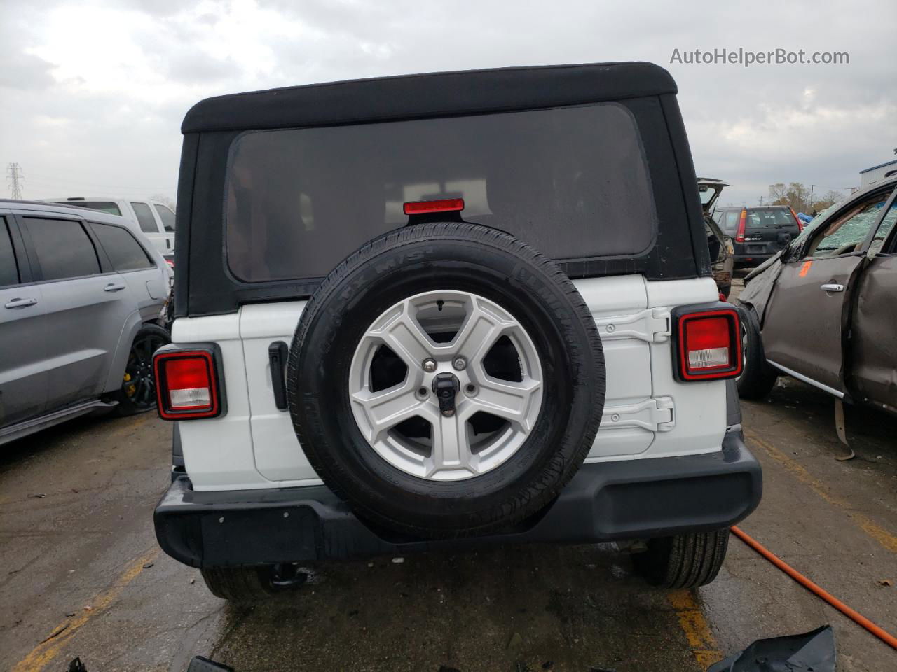 2023 Jeep Wrangler Sport White vin: 1C4HJXAG2PW501810