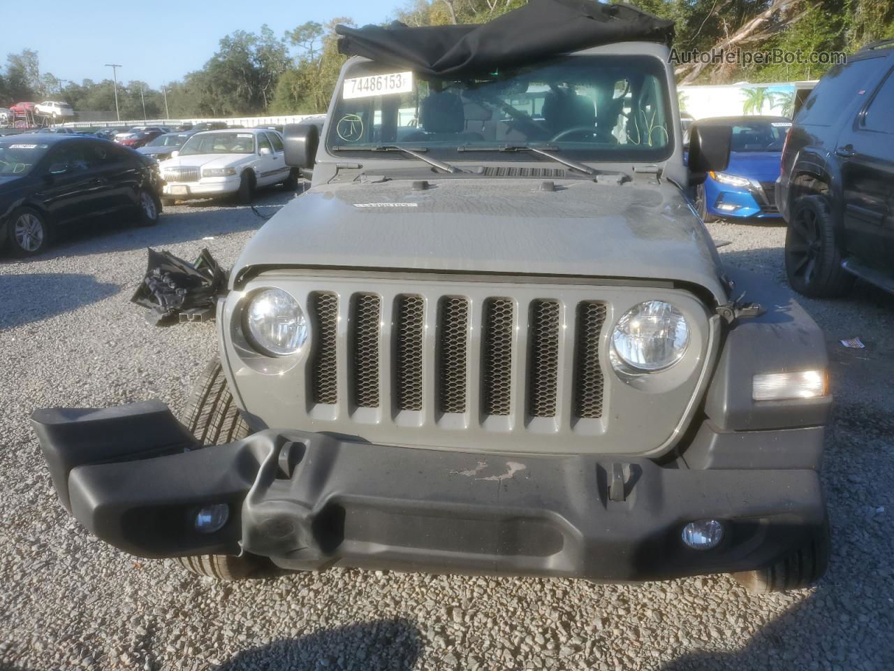 2023 Jeep Wrangler Sport Gray vin: 1C4HJXAG3PW574992