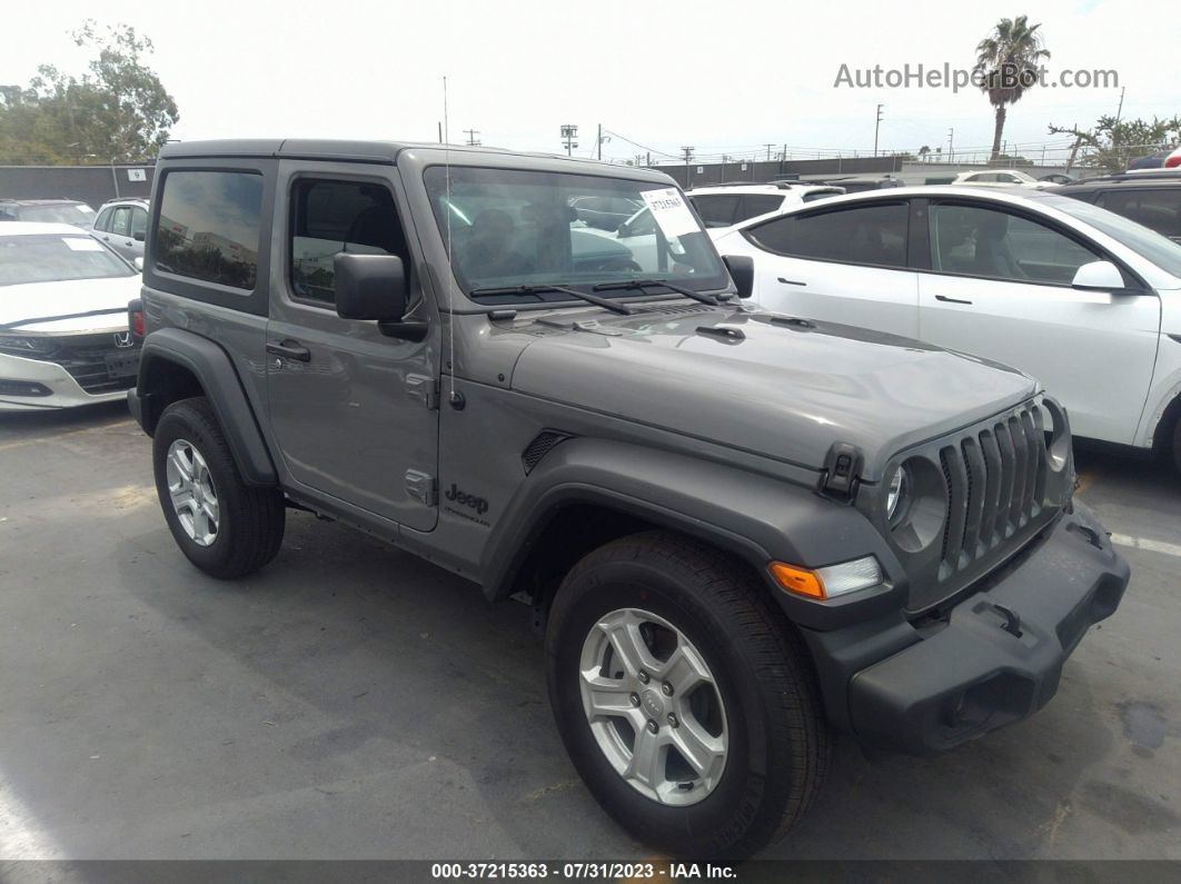 2023 Jeep Wrangler Sport S Gray vin: 1C4HJXAG7PW545995