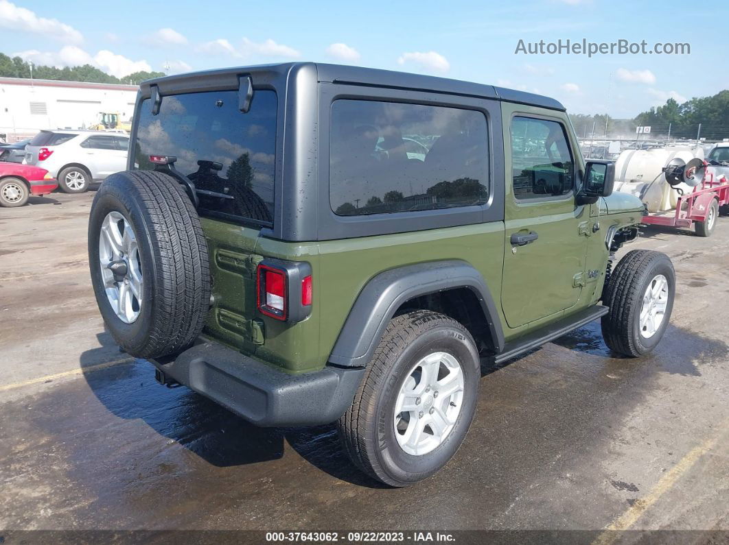 2023 Jeep Wrangler Sport S Зеленый vin: 1C4HJXAG7PW546435