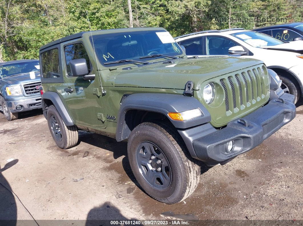 2023 Jeep Wrangler Sport Green vin: 1C4HJXAG8PW699809