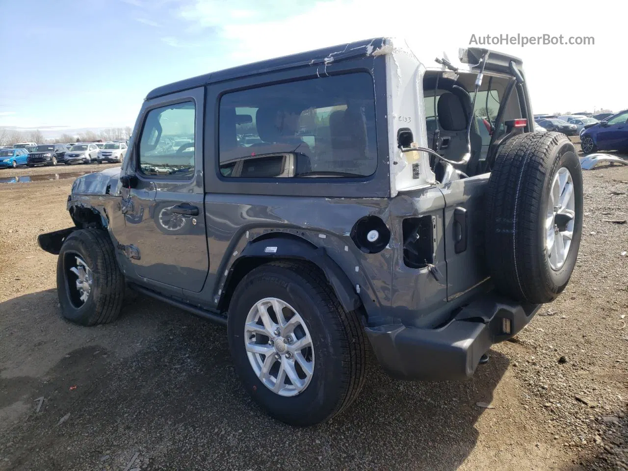 2023 Jeep Wrangler Sport Gray vin: 1C4HJXAGXPW658470