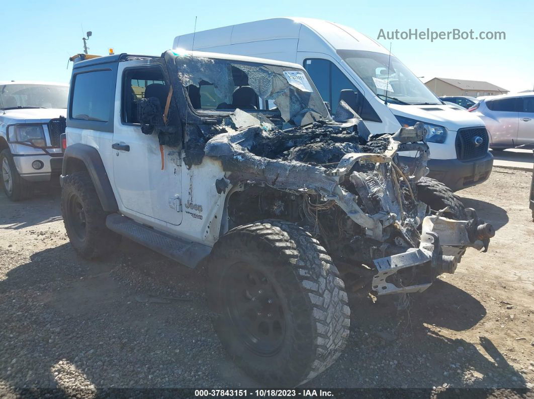 2019 Jeep Wrangler Sport S 4x4 White vin: 1C4HJXAN5KW627523