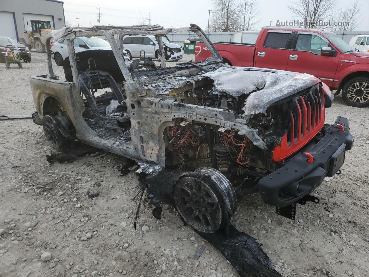 2019 Jeep Wrangler Rubicon Red vin: 1C4HJXCG9KW566465