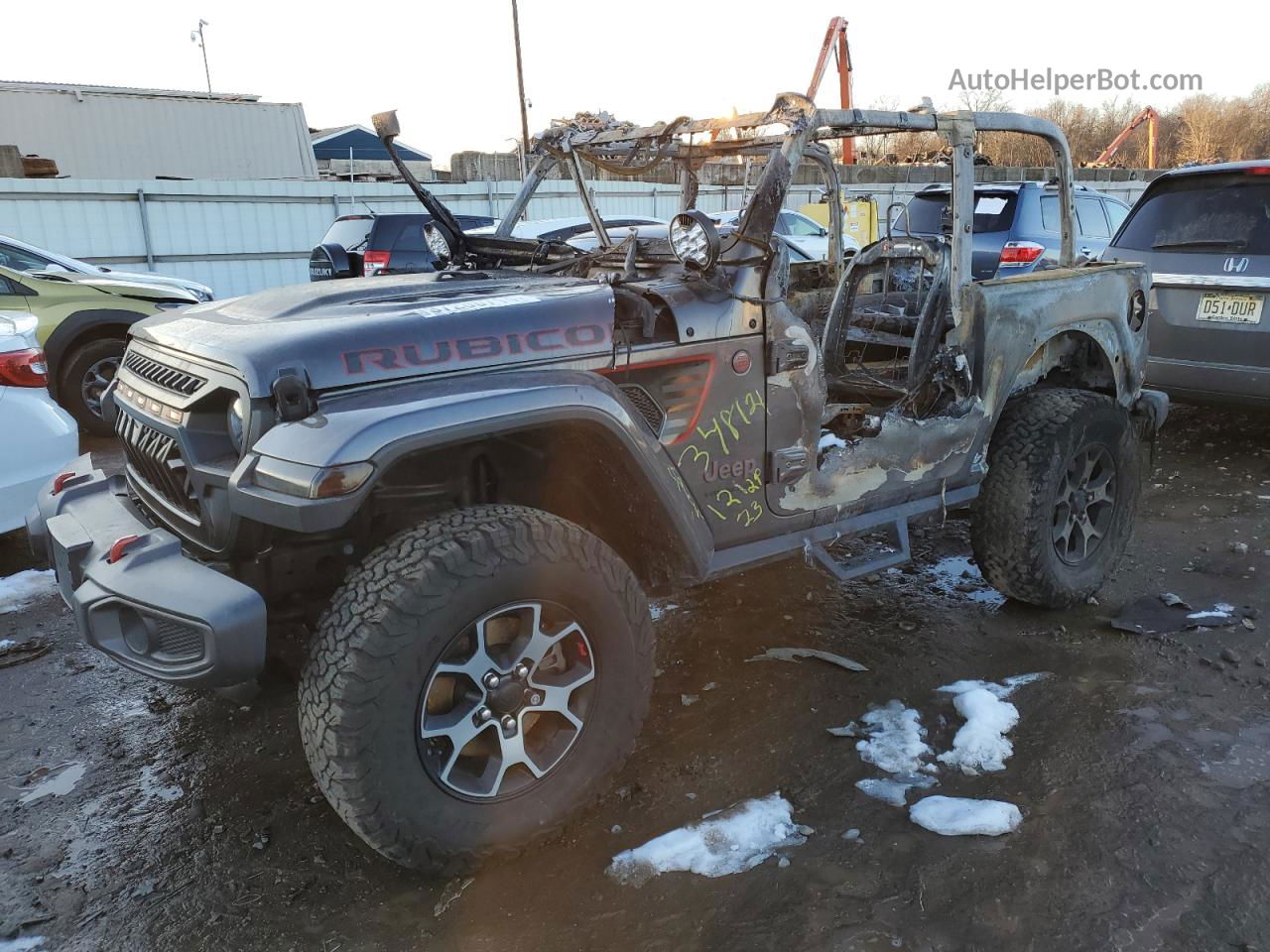 2019 Jeep Wrangler Rubicon Черный vin: 1C4HJXCG9KW628348