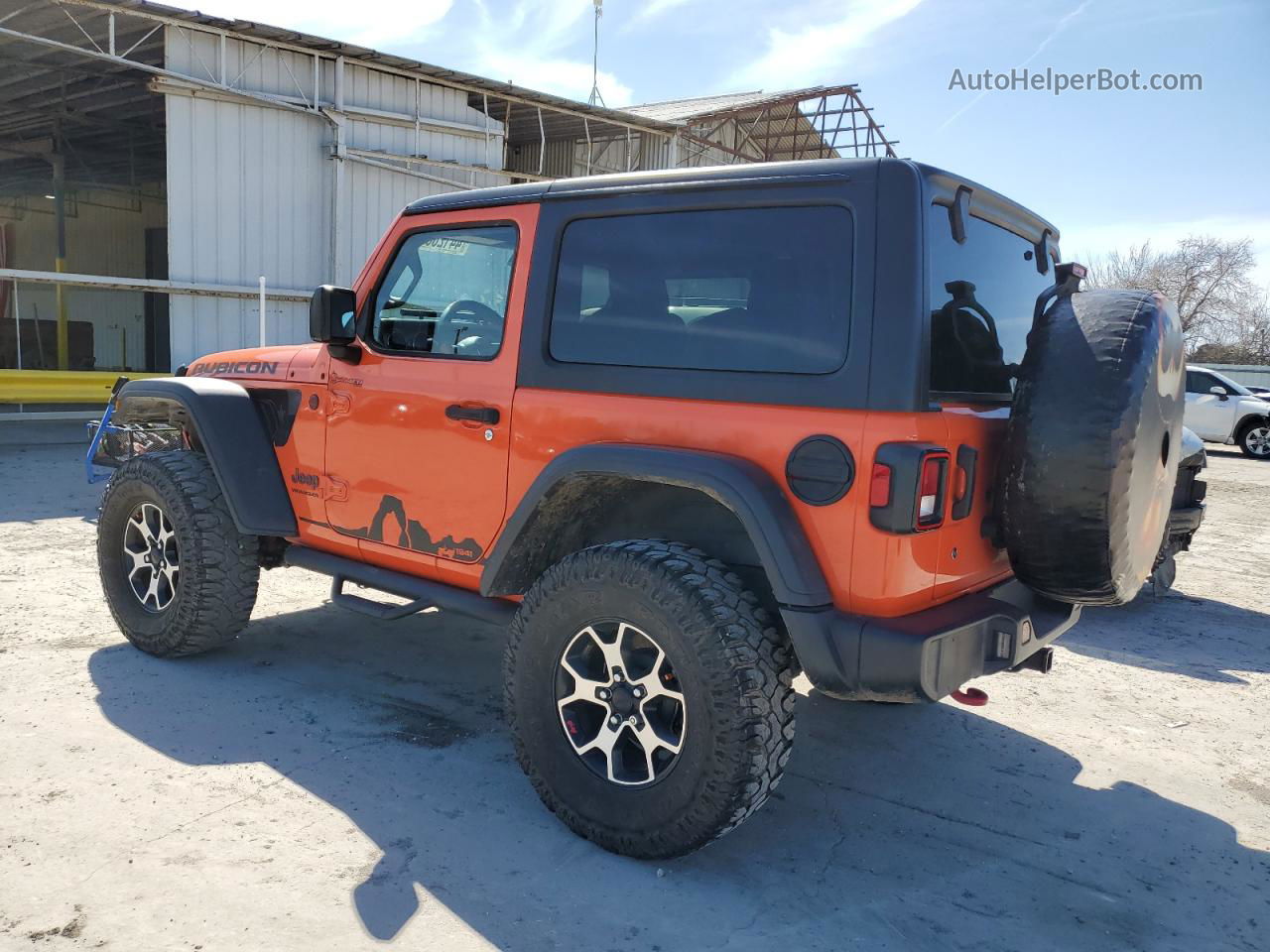 2019 Jeep Wrangler Rubicon Orange vin: 1C4HJXCN7KW691480