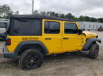 2019 Jeep Wrangler Unlimited Sport Yellow vin: 1C4HJXDG0KW511319