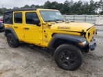 2019 Jeep Wrangler Unlimited Sport Yellow vin: 1C4HJXDG0KW511319