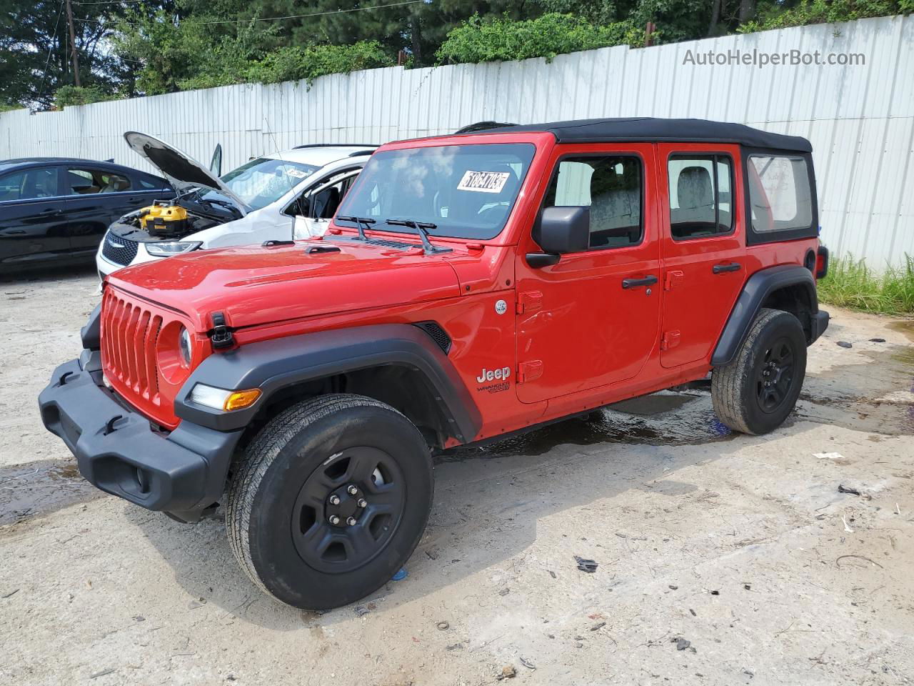 2019 Jeep Wrangler Unlimited Sport Red vin: 1C4HJXDG0KW663276