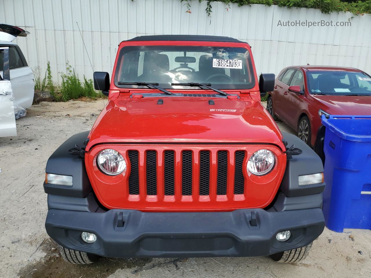 2019 Jeep Wrangler Unlimited Sport Red vin: 1C4HJXDG0KW663276