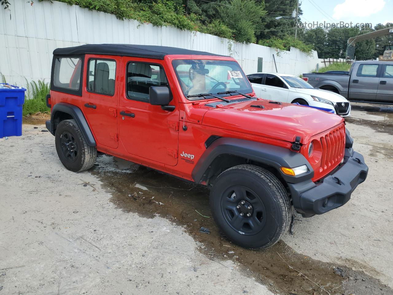 2019 Jeep Wrangler Unlimited Sport Red vin: 1C4HJXDG0KW663276