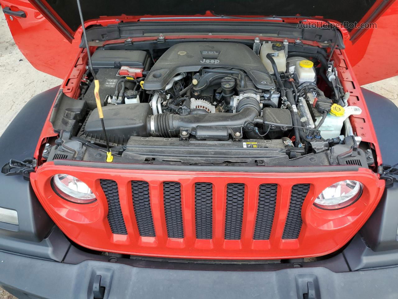 2019 Jeep Wrangler Unlimited Sport Red vin: 1C4HJXDG0KW663276