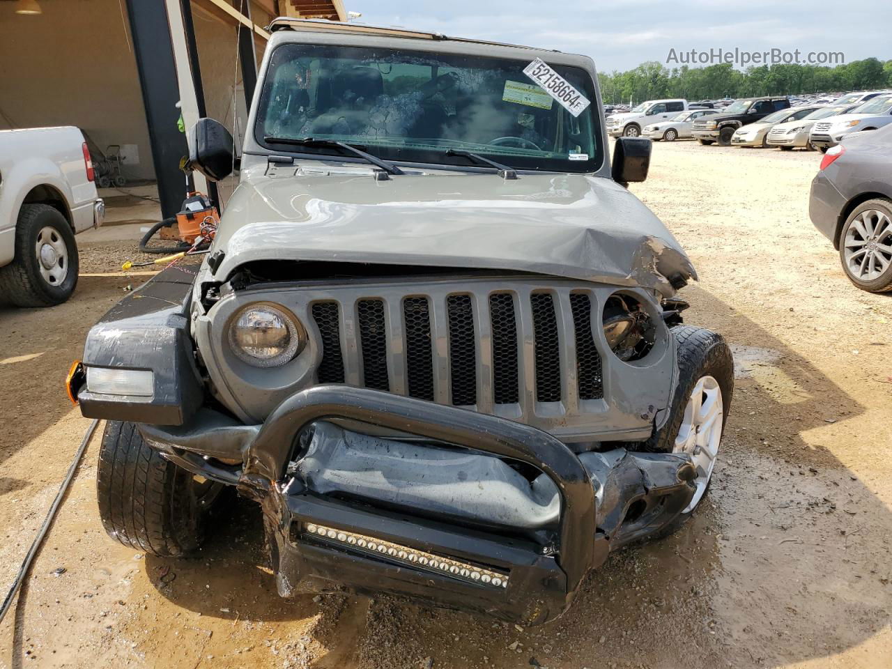 2019 Jeep Wrangler Unlimited Sport Gray vin: 1C4HJXDG0KW663861