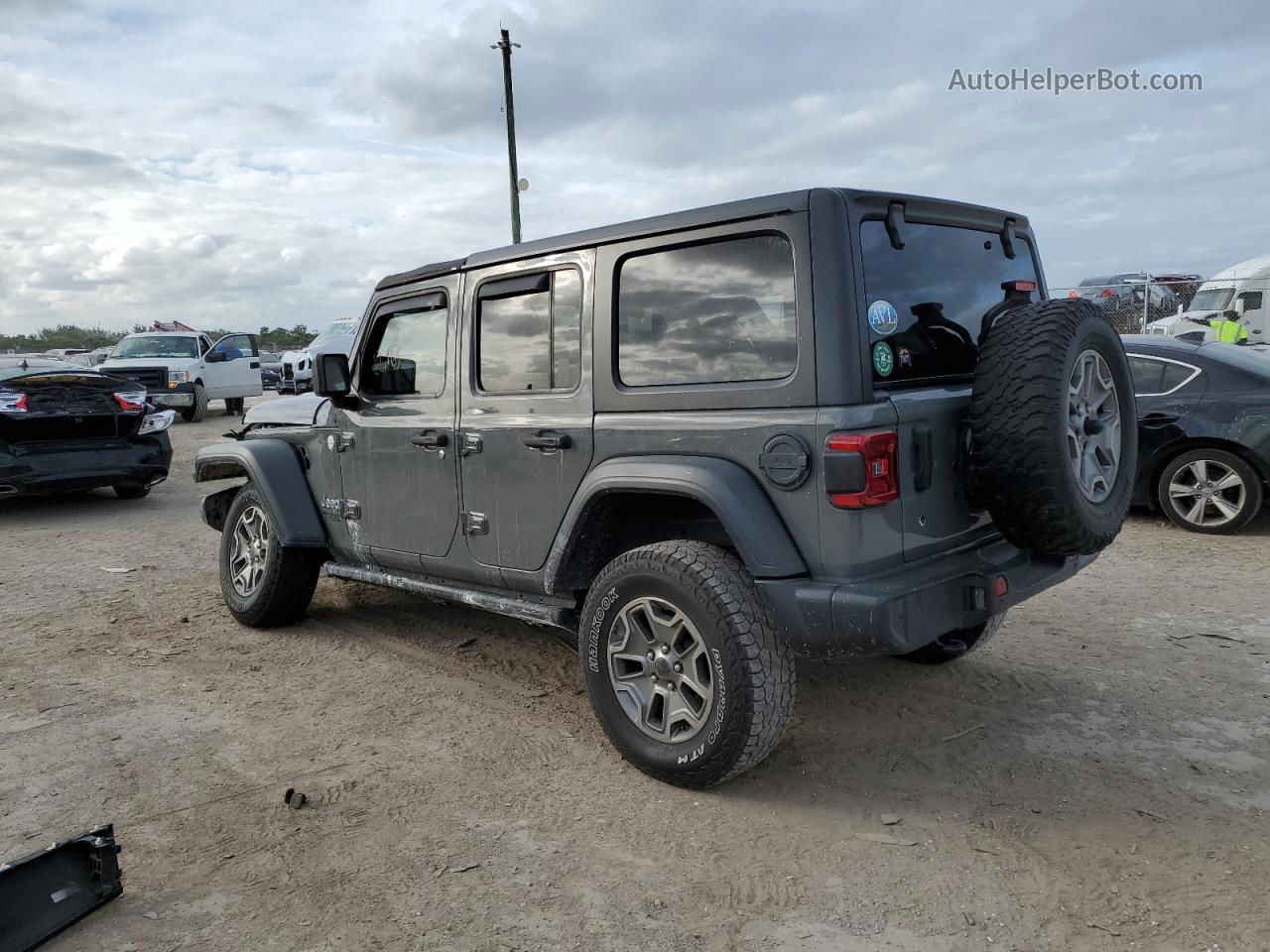 2019 Jeep Wrangler Unlimited Sport Black vin: 1C4HJXDG0KW676383