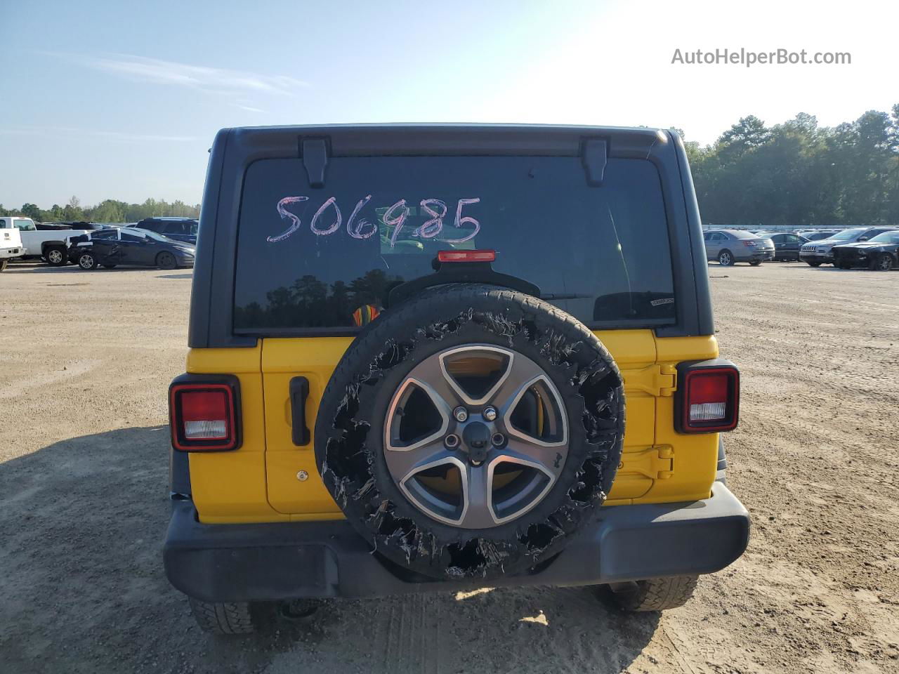 2019 Jeep Wrangler Unlimited Sport Yellow vin: 1C4HJXDG1KW506985