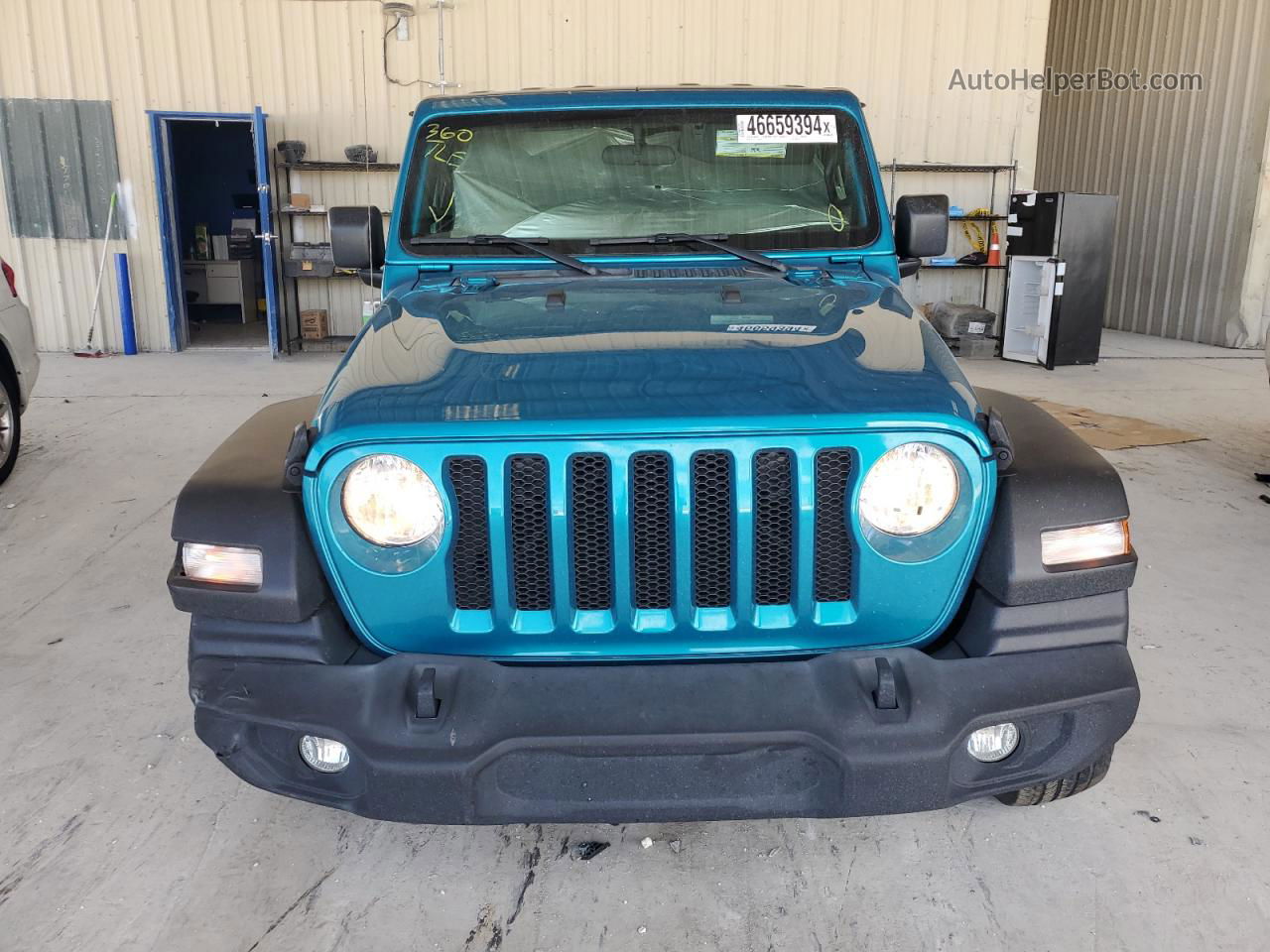 2019 Jeep Wrangler Unlimited Sport Turquoise vin: 1C4HJXDG1KW662220