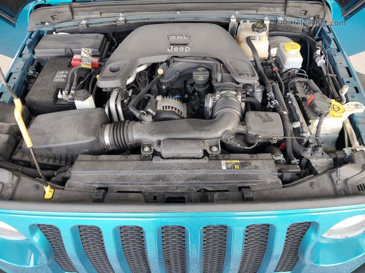 2019 Jeep Wrangler Unlimited Sport Turquoise vin: 1C4HJXDG1KW662220