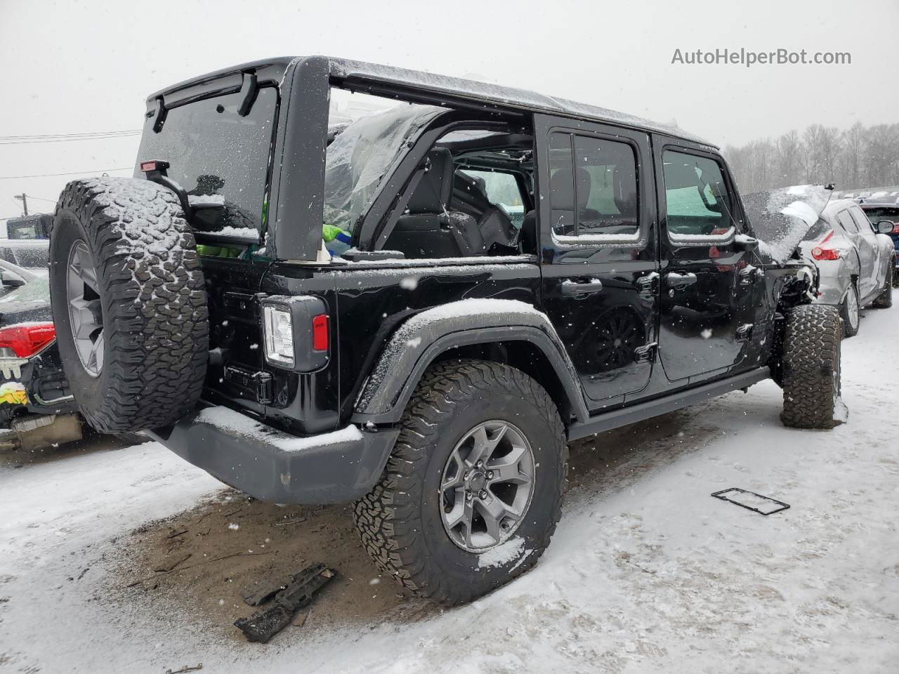 2023 Jeep Wrangler Sport Черный vin: 1C4HJXDG1PW582892