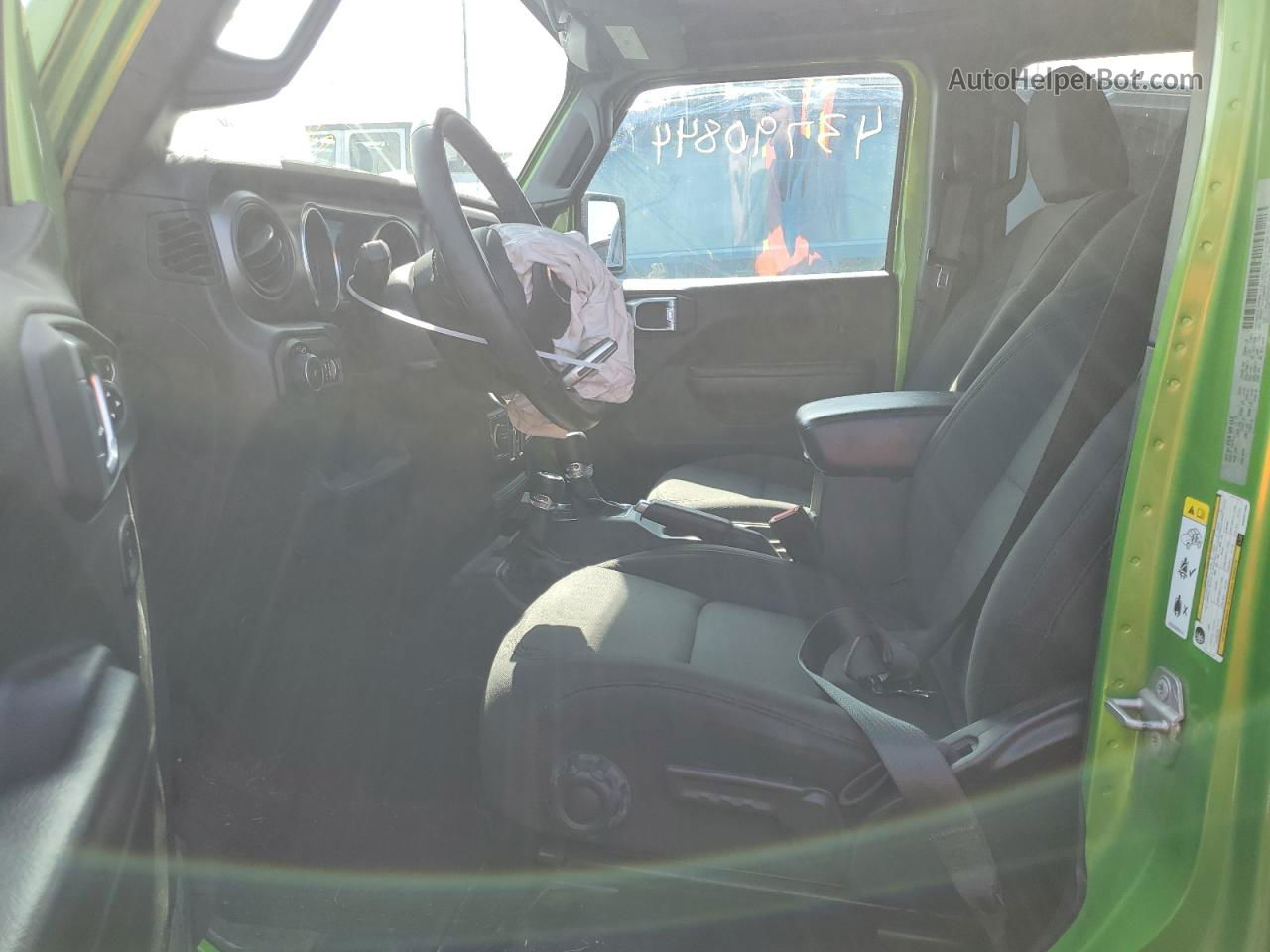 2019 Jeep Wrangler Unlimited Sport Green vin: 1C4HJXDG2KW507465