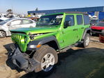 2019 Jeep Wrangler Unlimited Sport Green vin: 1C4HJXDG2KW507465