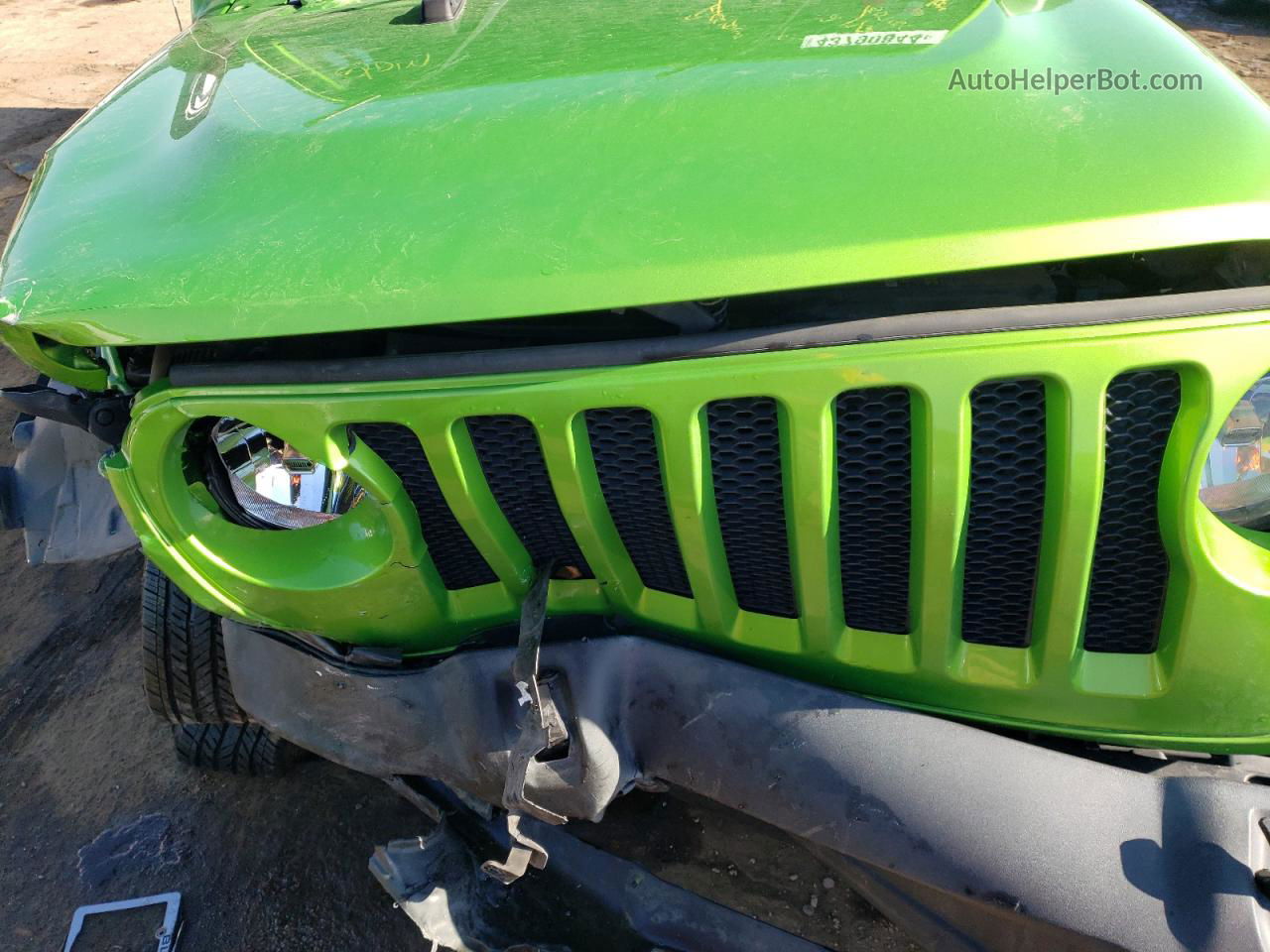 2019 Jeep Wrangler Unlimited Sport Green vin: 1C4HJXDG2KW507465